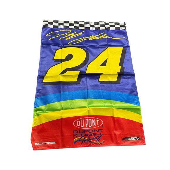 Vintage Jeff Gordon Dupont Hendrick Motorsports Racing 1996 Flag Banner-41x28 - Picture 3 of 10